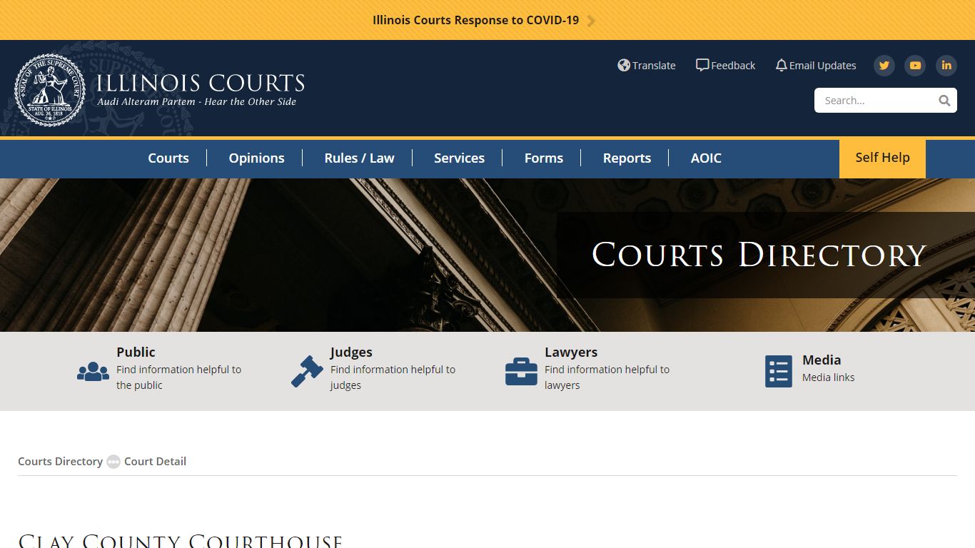 Clay County Courthouse - State of Illinois Office of the Illinois Courts